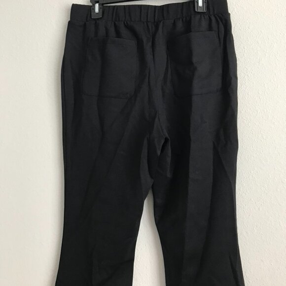 Isaac Mizrahi Live! Regular Crepe Ponte Baby Bootcut Pants -Black (Sz 2X) a62124 - Picture 4 of 4